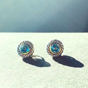 David Yurman Blue Topaz Earrings
